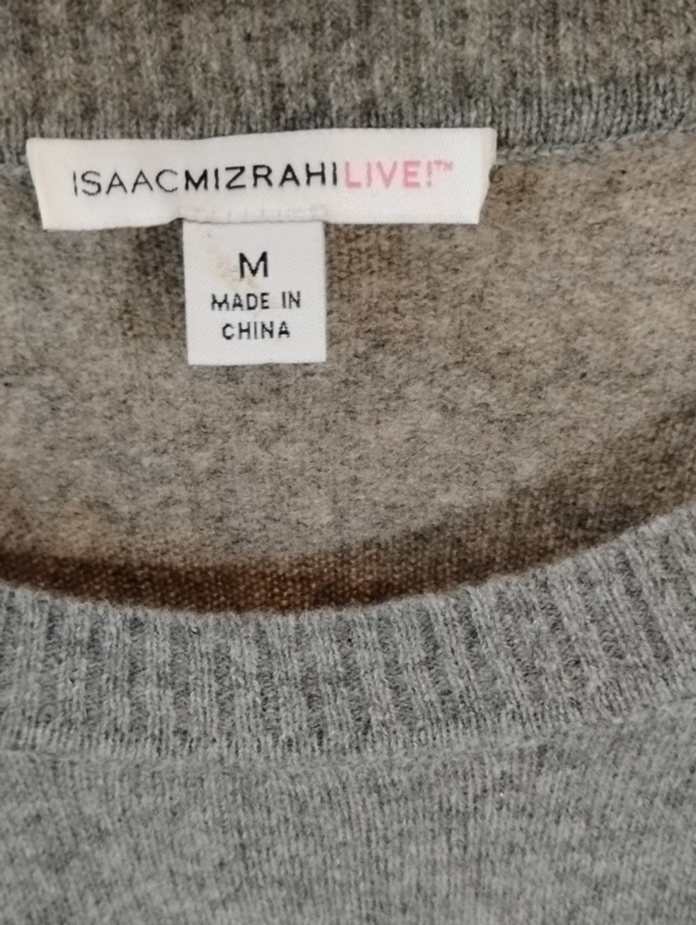 100% CASHMERE Cozy Women's Gray Scoop-Neck Sweater Dress Tunic - Picture 4 of 8